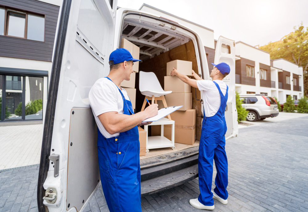 Two Man moving some boxes (1)