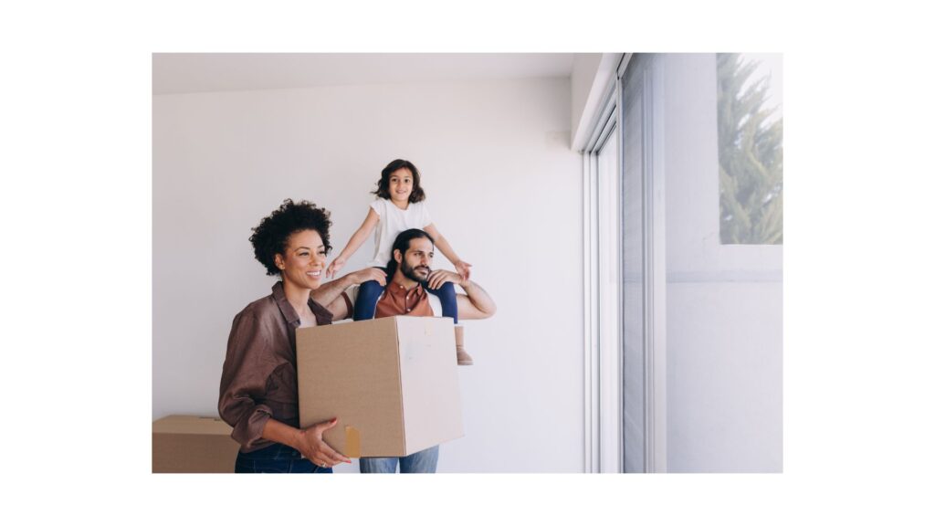 woman holding a box