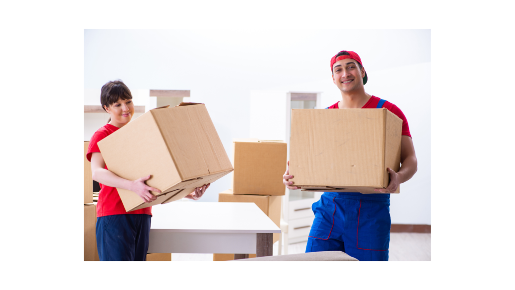 staff carrying a box